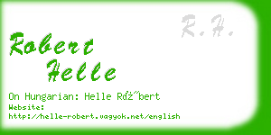 robert helle business card